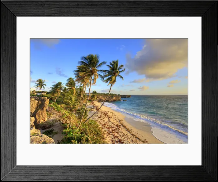 Framed Print : Caribbean, Barbados, Bottom Bay Beach