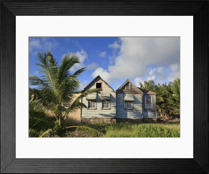 Framed Print : Caribbean, Barbados, Martins Bay, Local House Framed Print : Caribbean, Barbados, Martins Bay, Local House