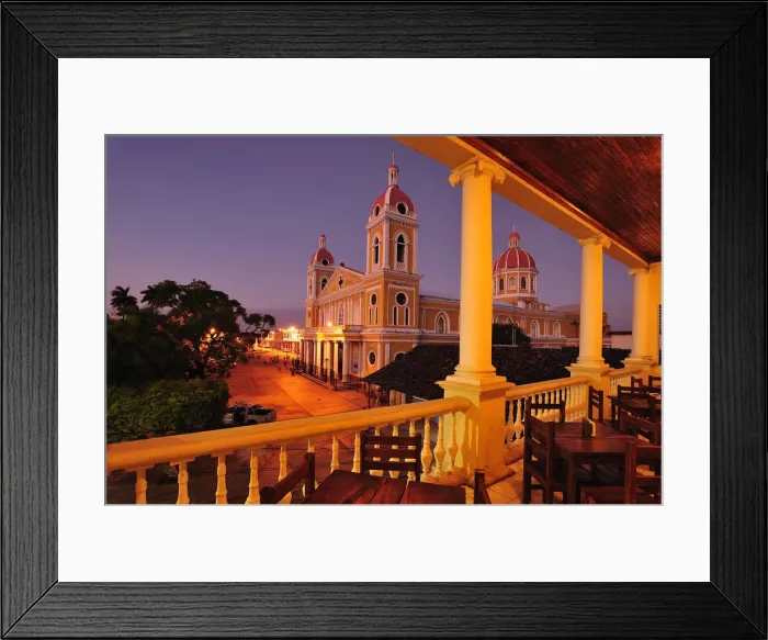 Framed Print : Bar with views of Granada city, Nicaragua, Central America Framed Print : Bar with views of Granada city, Nicaragua, Central America