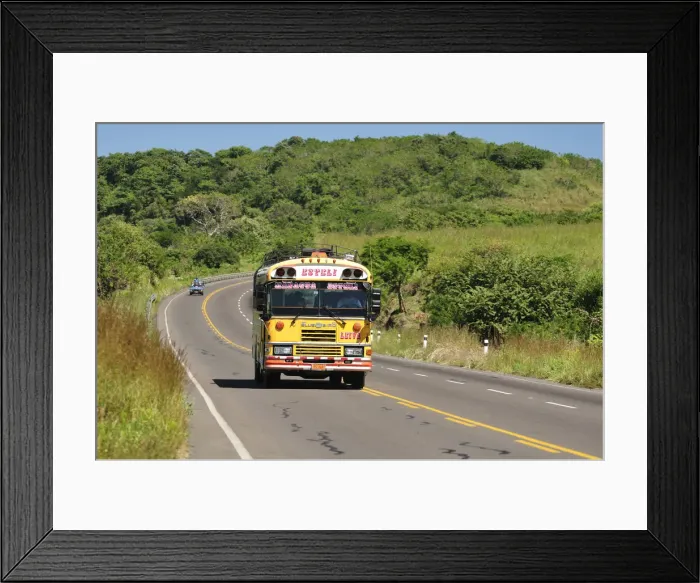 Framed Print : Local Bus, Lago de Managua, Nicaragua, Central America
