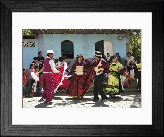 Framed Print : Dancing at the Fiesta, Catarina, Nicaragua, Central America