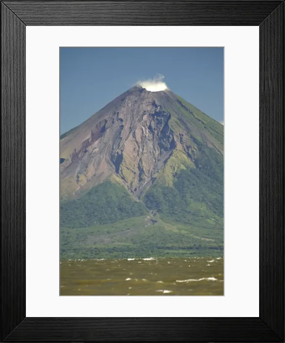 Framed Print : View to Volcan Conception and Ometepe Island across Lago Nicaragua, Nicaragua, Central Framed Print : View to Volcan Conception and Ometepe Island across Lago Nicaragua, Nicaragua, Central