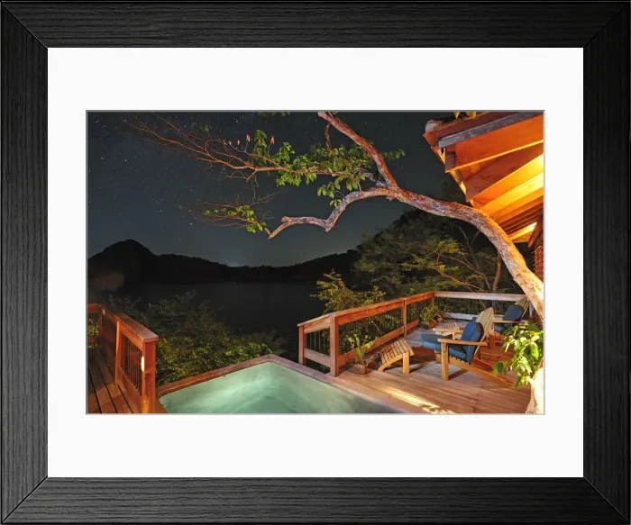 Framed Print : Balcony at the Aqua Wellness Resort, Nicaragua, Central America Framed Print : Balcony at the Aqua Wellness Resort, Nicaragua, Central America