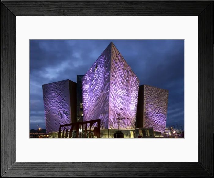 Framed Print : Titanic Building at Night, Belfast, Northern Ireland Framed Print : Titanic Building at Night, Belfast, Northern Ireland