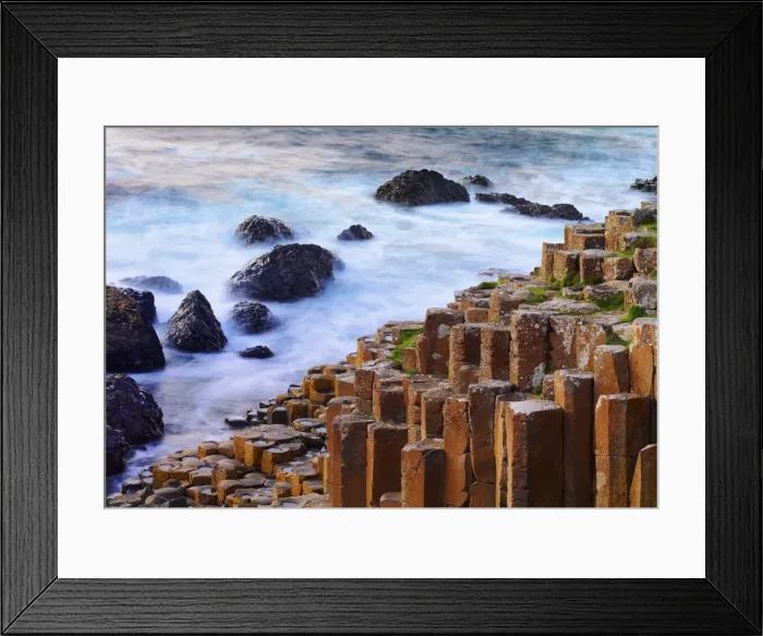 Framed Print : Northern Ireland, County antrim, Giants causeway, close-up detail Framed Print : Northern Ireland, County antrim, Giants causeway, close-up detail
