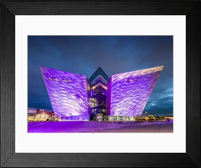 Framed Print : Titanic Building at Night, Belfast, Northern Ireland Framed Print : Titanic Building at Night, Belfast, Northern Ireland