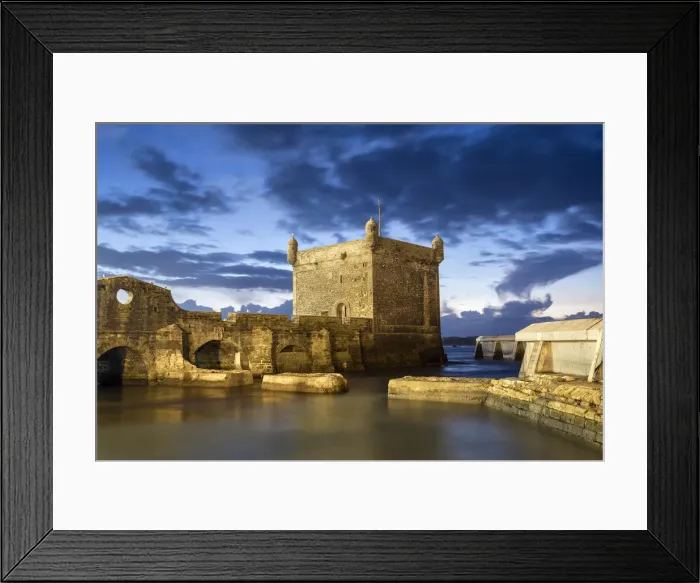 Framed Print : Morocco, Marrakesh-Safi (Marrakesh-Tensift-El Haouz) region, Essaouira. Skala du Port