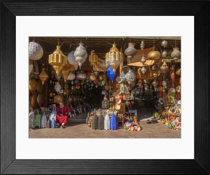 Framed Print : Souks, Marrakech, Morocco Framed Print : Souks, Marrakech, Morocco