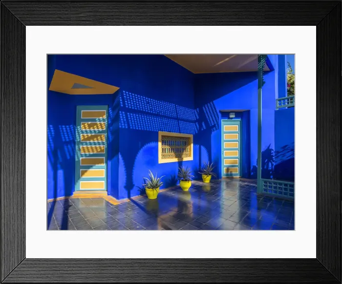 Framed Print : Majorelle Garden, Marrakech, Morocco Framed Print : Majorelle Garden, Marrakech, Morocco