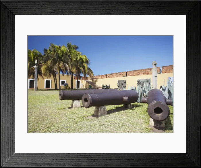Framed Print : Cannons in Maputo Fort, Maputo, Mozambique Framed Print : Cannons in Maputo Fort, Maputo, Mozambique