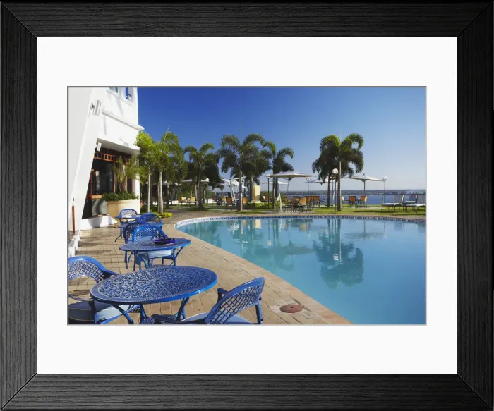 Framed Print : Pool at Hotel Cardoso, Maputo, Mozambique Framed Print : Pool at Hotel Cardoso, Maputo, Mozambique