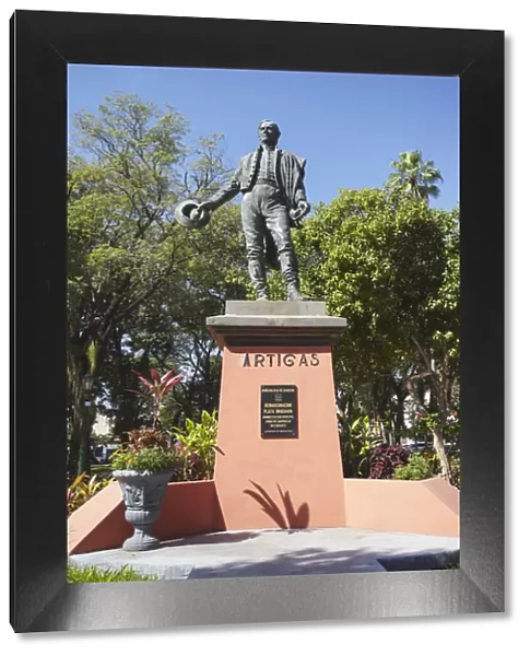 Statue of Jose Gervasio Artigas in Plaza Uruguaya, Asuncion, Paraguay