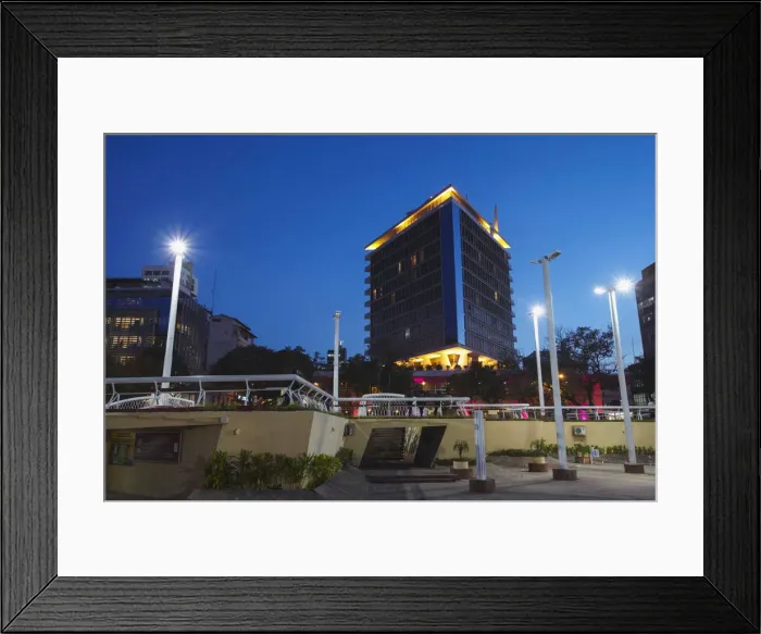 Framed Print : Plaza de los Heroes at dusk, Asuncion, Paraguay Framed Print : Plaza de los Heroes at dusk, Asuncion, Paraguay