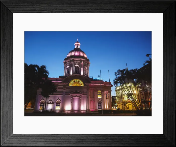 Framed Print : Panteon de los Heroes at dusk, Asuncion, Paraguay