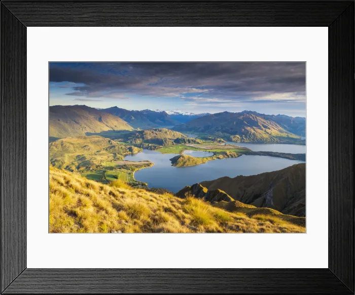 Framed Print : View From Roys Peak, Wanaka, New Zealand Framed Print : View From Roys Peak, Wanaka, New Zealand