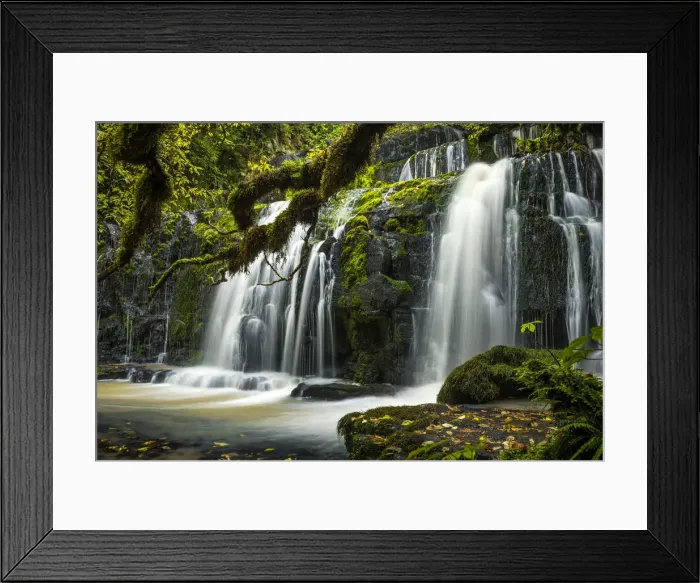 Framed Print : Purakaunui Falls, The Catlins, New Zealand