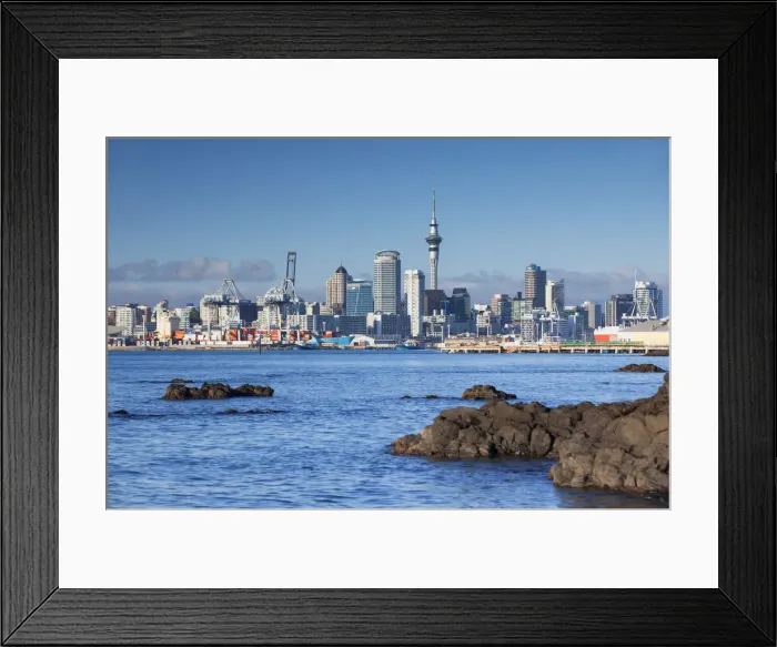 Framed Print : View of Auckland skyline, Auckland, North Island, New Zealand Framed Print : View of Auckland skyline, Auckland, North Island, New Zealand