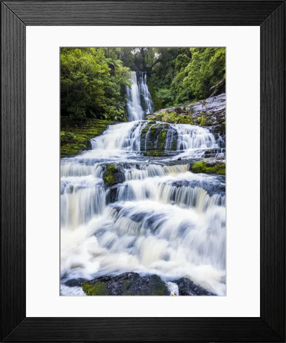 Framed Print : McLean Falls, The Catlins, New Zealand Framed Print : McLean Falls, The Catlins, New Zealand