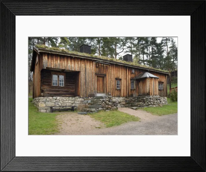 Framed Print : The Norwegian Museum of Cultural History (Norsk Folkemuseum) at Bygdoy, has a large Framed Print : The Norwegian Museum of Cultural History (Norsk Folkemuseum) at Bygdoy, has a large