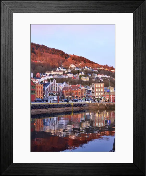 Framed Print : The Bryggen District, a former counter of the Hanseatic League and nowadays a UNESCO Framed Print : The Bryggen District, a former counter of the Hanseatic League and nowadays a UNESCO