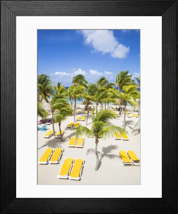 Framed Print : Curacao, Willemstad, Seaquarium beach, also known as Mambo beach Framed Print : Curacao, Willemstad, Seaquarium beach, also known as Mambo beach