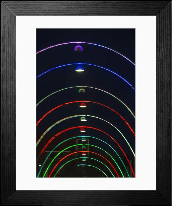 Framed Print : Curacao, Willemstad, Queen Emma pontoon bridge at night, somtimes called the swinging Framed Print : Curacao, Willemstad, Queen Emma pontoon bridge at night, somtimes called the swinging