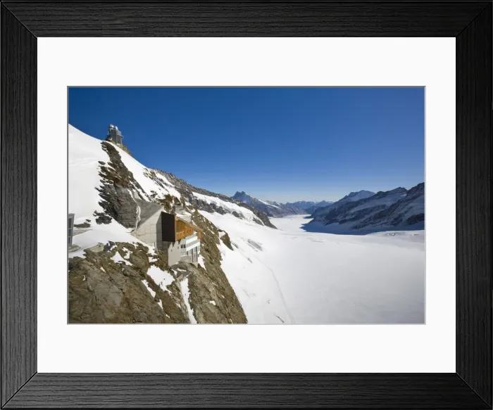 Framed Print : Sphinx Observatory & Aletsch Glacier, Jungfraujoch, Top of Europe, Grindelwald, Bernese Framed Print : Sphinx Observatory & Aletsch Glacier, Jungfraujoch, Top of Europe, Grindelwald, Bernese