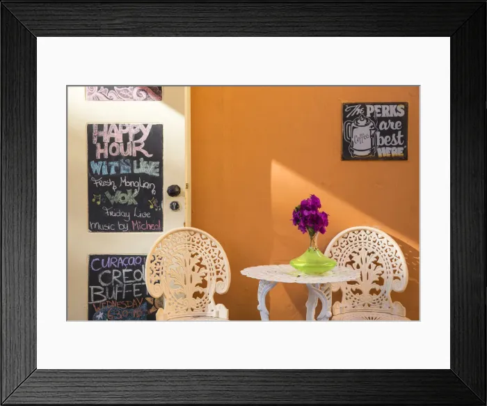 Framed Print : Curacao, Willemstad, Otrobanda, Bar at Kura Hulanda Hotel Framed Print : Curacao, Willemstad, Otrobanda, Bar at Kura Hulanda Hotel