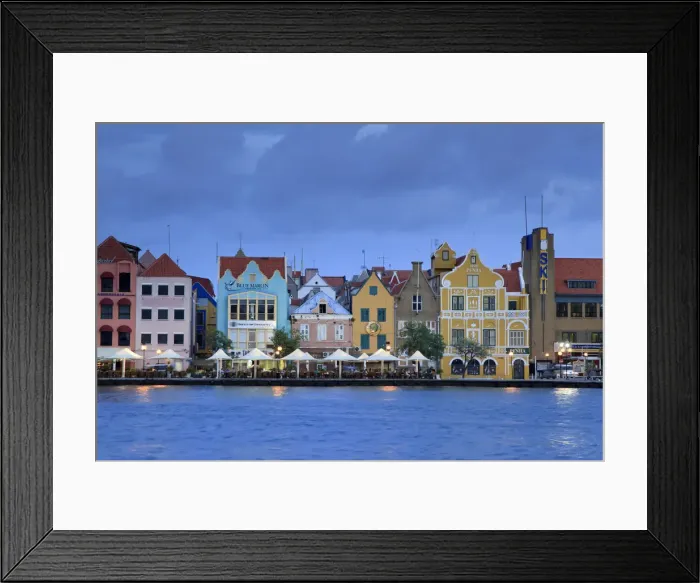 Framed Print : Caribbean, Netherland Antilles, Curacao, Willemstad (UNESCO World Heritage site), Punda Framed Print : Caribbean, Netherland Antilles, Curacao, Willemstad (UNESCO World Heritage site), Punda