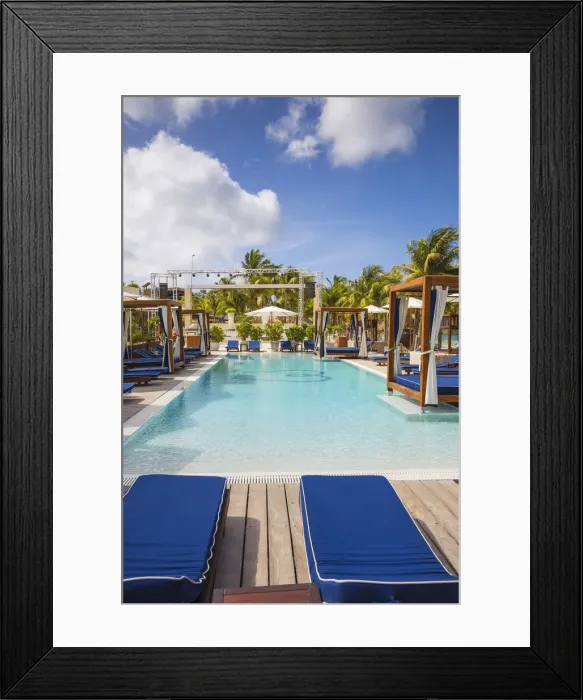 Framed Print : Curacao, Willemstad, Outdoor swimming pool at Seaquarium beach, also known as Mambo beach Framed Print : Curacao, Willemstad, Outdoor swimming pool at Seaquarium beach, also known as Mambo beach