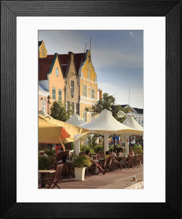 Framed Print : Caribbean, Netherland Antilles, Curacao, Willemstad (UNESCO World Heritage site), Punda Framed Print : Caribbean, Netherland Antilles, Curacao, Willemstad (UNESCO World Heritage site), Punda