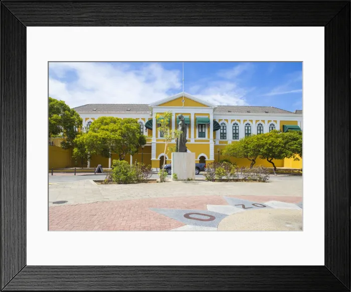 Framed Print : Curacao, Willemstad, Punda, Fort Amsterdam, Governors Palace and Fort Church museum Framed Print : Curacao, Willemstad, Punda, Fort Amsterdam, Governors Palace and Fort Church museum