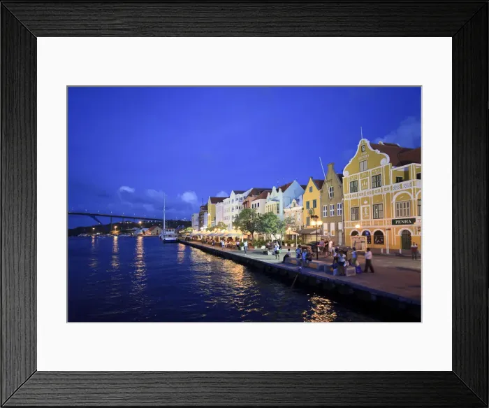 Framed Print : Caribbean, Netherland Antilles, Curacao, Willemstad (UNESCO World Heritage site), Punda Framed Print : Caribbean, Netherland Antilles, Curacao, Willemstad (UNESCO World Heritage site), Punda