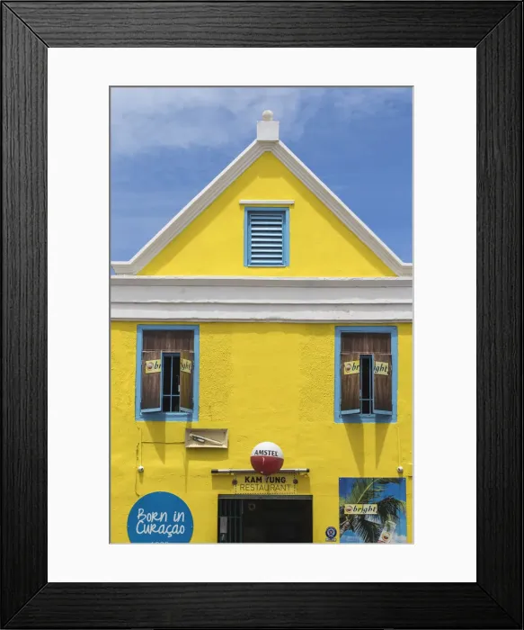 Framed Print : Curacao, Willemstad, Otrobanda, Kam Young restaurant on the main shopping street Framed Print : Curacao, Willemstad, Otrobanda, Kam Young restaurant on the main shopping street