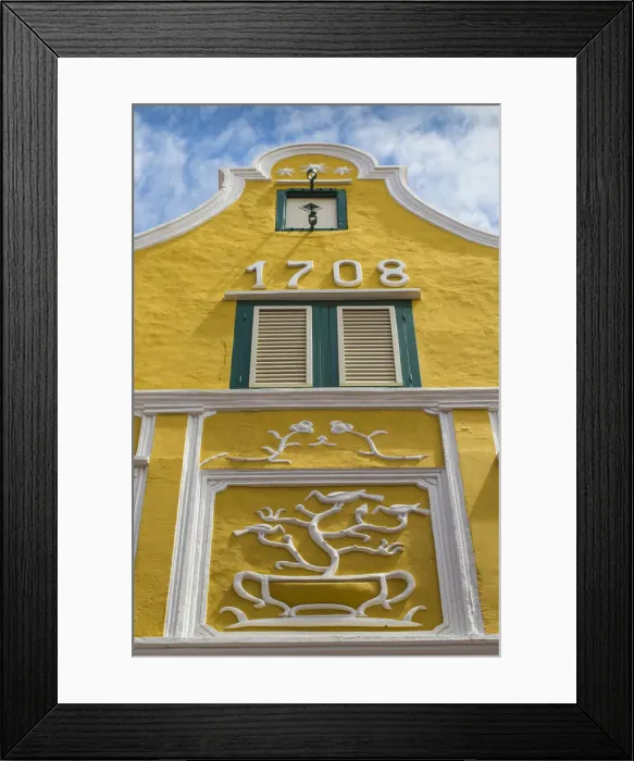 Framed Print : Curacao, Willemstad, Punda, The Penha building - a former merchants house built in 1708 Framed Print : Curacao, Willemstad, Punda, The Penha building - a former merchants house built in 1708
