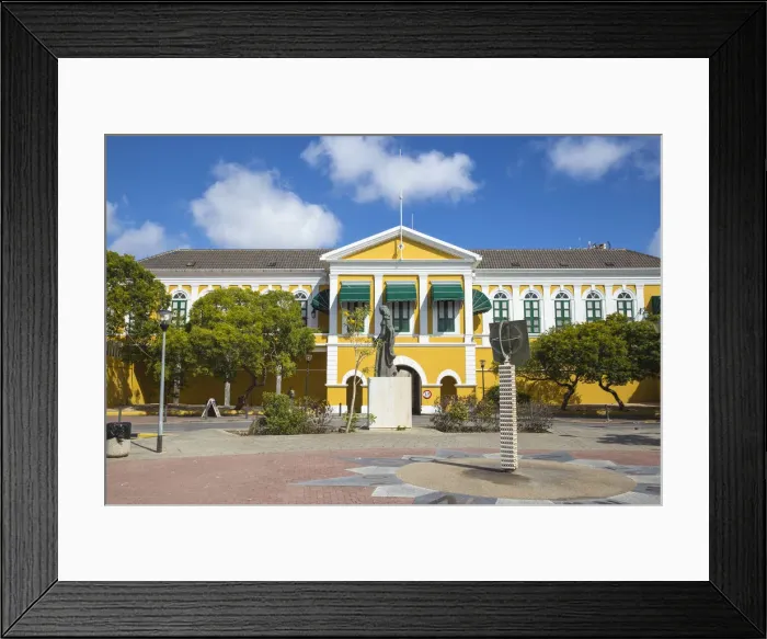Framed Print : Curacao, Willemstad, Punda, Fort Amsterdam, Governors Palace and Fort Church museum Framed Print : Curacao, Willemstad, Punda, Fort Amsterdam, Governors Palace and Fort Church museum