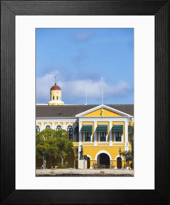 Framed Print : Curacao, Willemstad, Punda, Fort Amsterdam, Governors Palace and Fort Church museum Framed Print : Curacao, Willemstad, Punda, Fort Amsterdam, Governors Palace and Fort Church museum