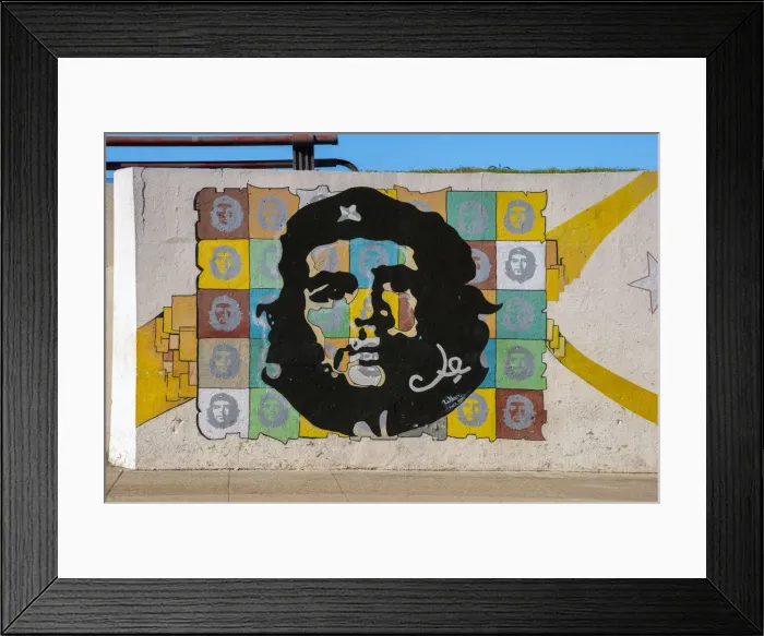 Framed Print : Cuba, Havana, Che Guevara Mural Framed Print : Cuba, Havana, Che Guevara Mural