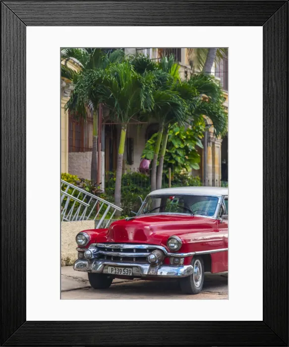 Framed Print : Cuba, Havana, Vedado, classic 1950s American Car Framed Print : Cuba, Havana, Vedado, classic 1950s American Car