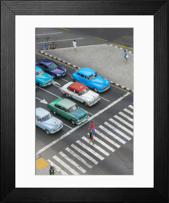Framed Print : Cuba, Havana, Centro Habana, Prado or Paseo de Marti, classic 1950s American Framed Print : Cuba, Havana, Centro Habana, Prado or Paseo de Marti, classic 1950s American