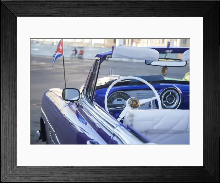 Framed Print : Classic 50s American Pontiac, Parque Central, Havana, Cuba Framed Print : Classic 50s American Pontiac, Parque Central, Havana, Cuba