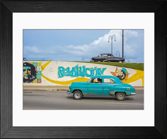 Framed Print : Cuba, Havana, Revolucion Mural Framed Print : Cuba, Havana, Revolucion Mural