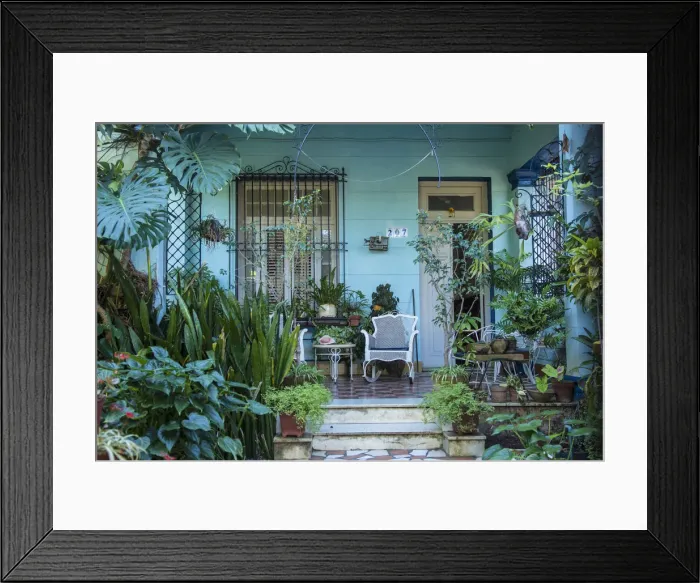 Framed Print : Porch of a private house in Vedado, Havana, Cuba Framed Print : Porch of a private house in Vedado, Havana, Cuba