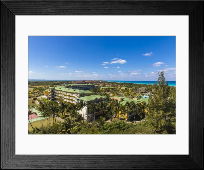 Framed Print : Cuba, Varadero, View of Varadero hotels
