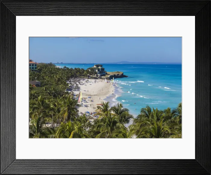 Framed Print : Cuba, Varadero, View over Varadero beach towards Xanadu mansion Framed Print : Cuba, Varadero, View over Varadero beach towards Xanadu mansion