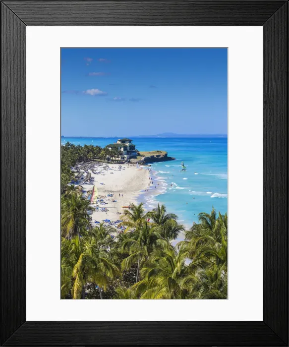 Framed Print : Cuba, Varadero, View over Varadero beach towards Xanadu mansion Framed Print : Cuba, Varadero, View over Varadero beach towards Xanadu mansion