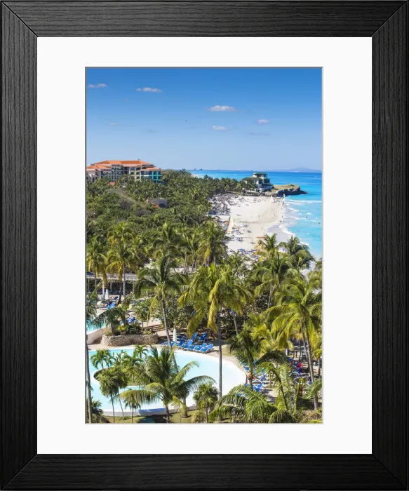Framed Print : Cuba, Varadero, View over Melia Varadero Hotel swimming pool towards Xanadu mansion Framed Print : Cuba, Varadero, View over Melia Varadero Hotel swimming pool towards Xanadu mansion
