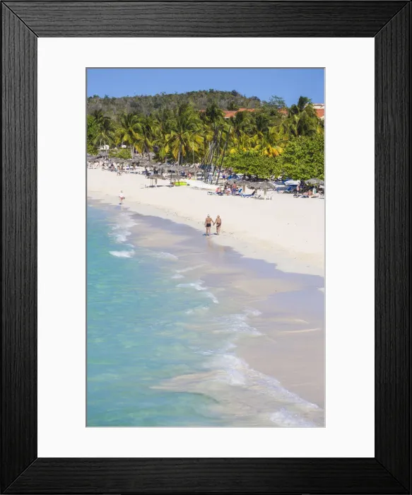 Framed Print : Cuba, Holguin Province, View of Playa Esmeralda and Hotel Sol Raio De Luna y Mares Framed Print : Cuba, Holguin Province, View of Playa Esmeralda and Hotel Sol Raio De Luna y Mares