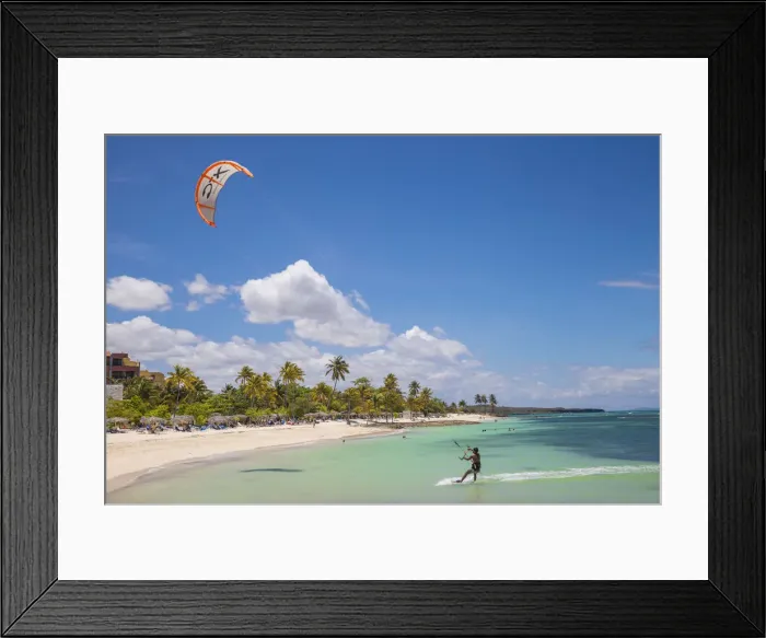 Framed Print : Cuba, Holguin, Playa Guardalvaca, Wind surfer Framed Print : Cuba, Holguin, Playa Guardalvaca, Wind surfer