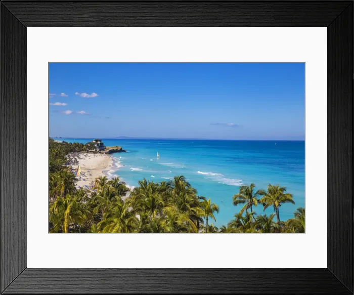 Framed Print : Cuba, Varadero, View over Varadero beach towards Xanadu mansion Framed Print : Cuba, Varadero, View over Varadero beach towards Xanadu mansion